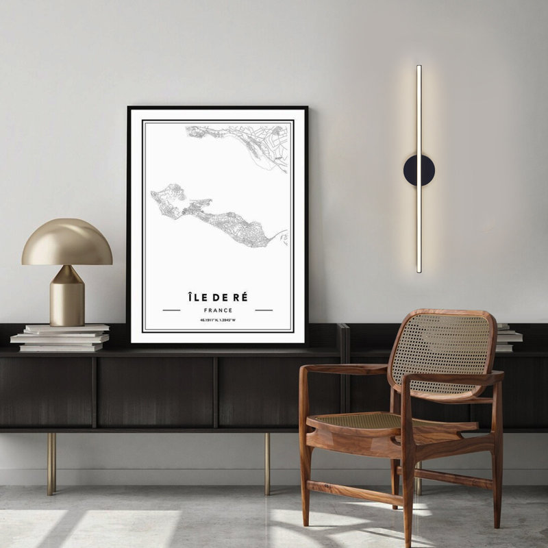 Corderick 1 - Light Dimmable LED 31in Wallchiere Light, Matte Black