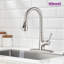 Robinet de cuisine rétractable à poignée simple avec accessoires-65082736