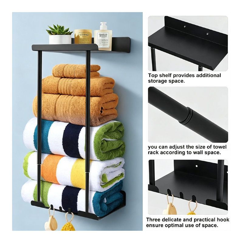 30 cm L Stainless Steel Towel Rack