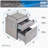 15.75'' Wide 2 -Drawer Mobile File Cabinet-841056478