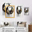 «Black Silver and Gold Angel Wings III», photographie sur toile encadrée