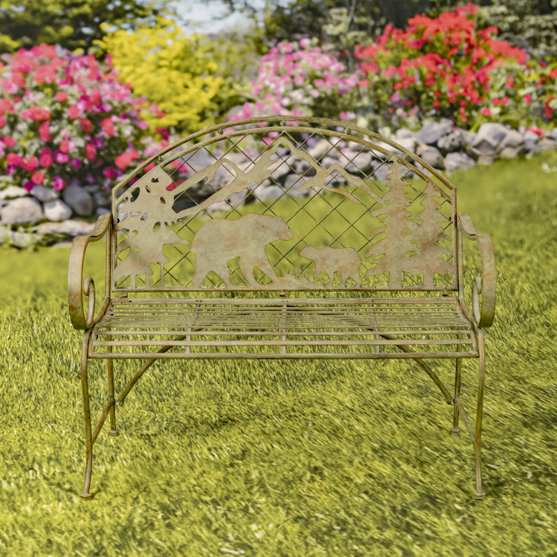 Carolyon Iron Outdoor Bench