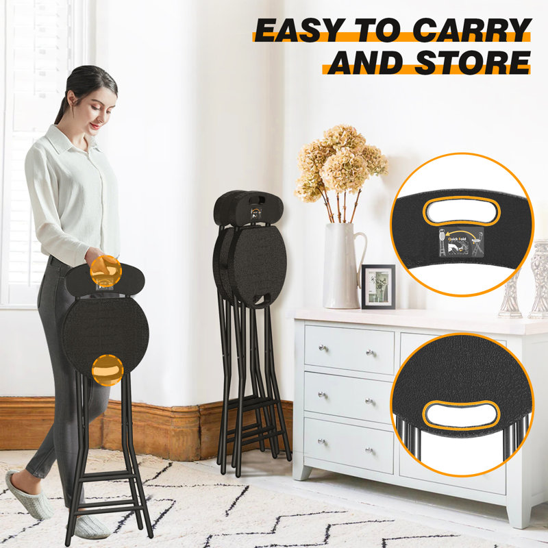 Ilakkiyen Counter Stool, Black, 1, Counter Stool (24” Seat Height)