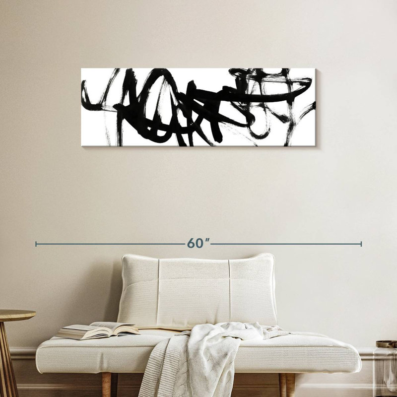 Sur toile, H 42 po x l 14 po x P 1,25 po