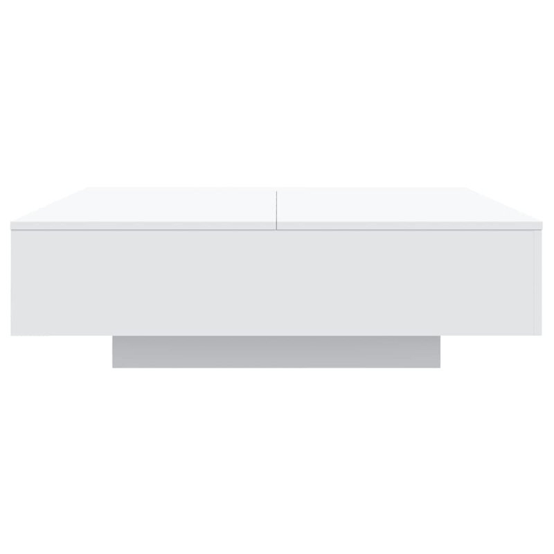 Jeetu Manufactured Wood Frame Single Coffee Table, 12.2" H x 21.7" L x 21.7" W, White
