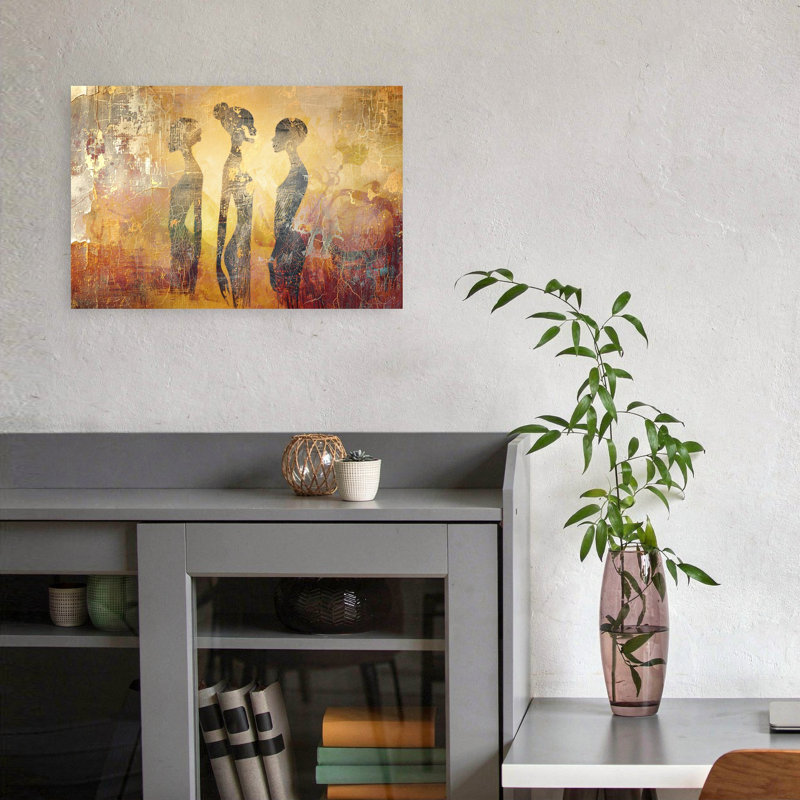 Art mural antique rustique antique, 12" H x 18" W