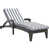 Light Gray Stripe Cushion/Black Frame selected