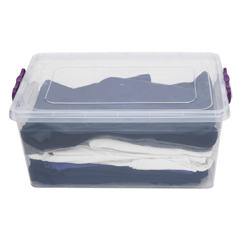 Bac en plastique, H 8 po x l 12,25 po x P 18,75 po, 20 L