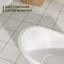 Baignoire de trempage en acrylique autoportante 59 po. X 30 po. Blanc mat brillant avec bonde escamotable