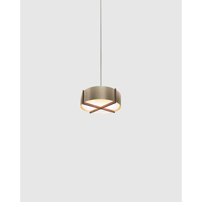 Luminaire suspendu cylindrique à 1 lumière Plura