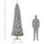 Arbre de Noël artificiel avec branches réalistes, 550 lumières DEL