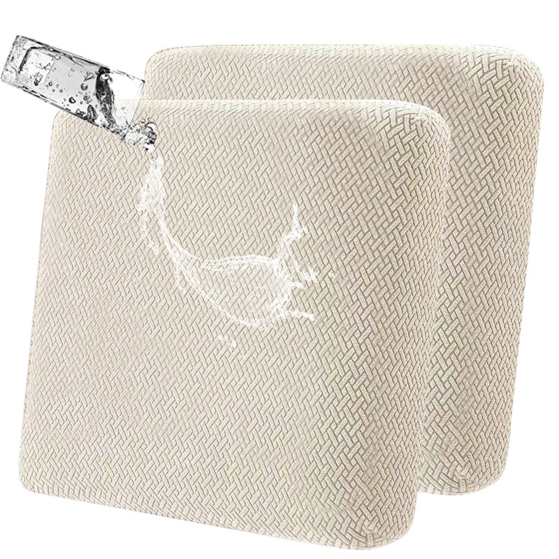 Housse pour coussin en tissu, Tissu crème