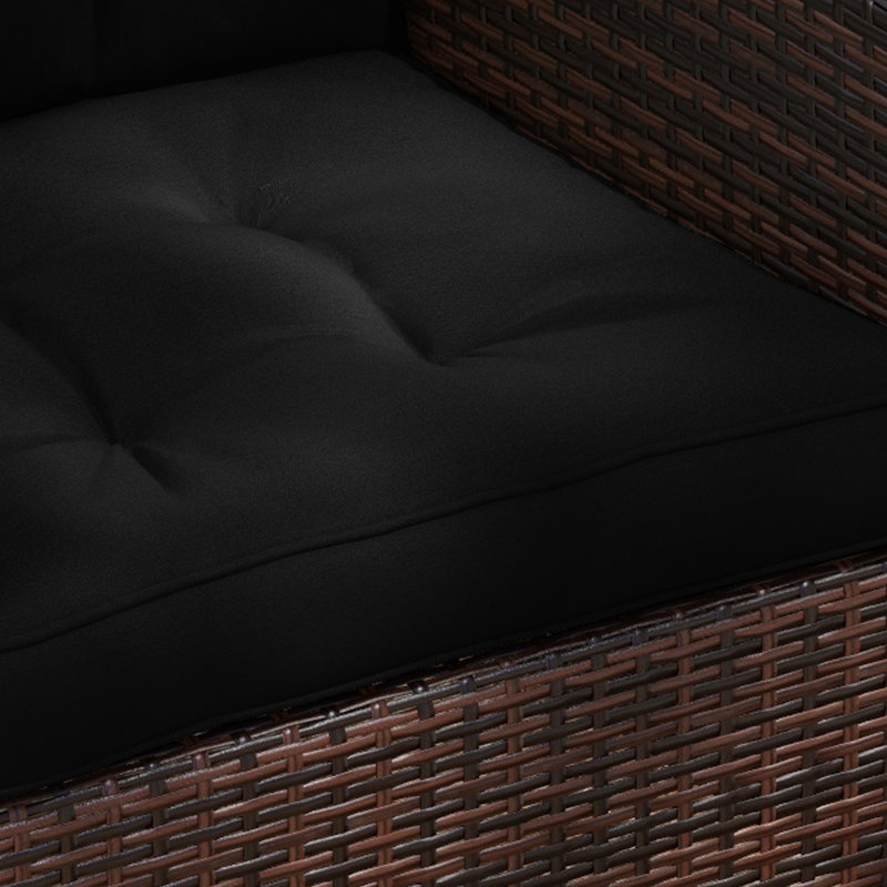 Garden Seat/Back Cushion, Black