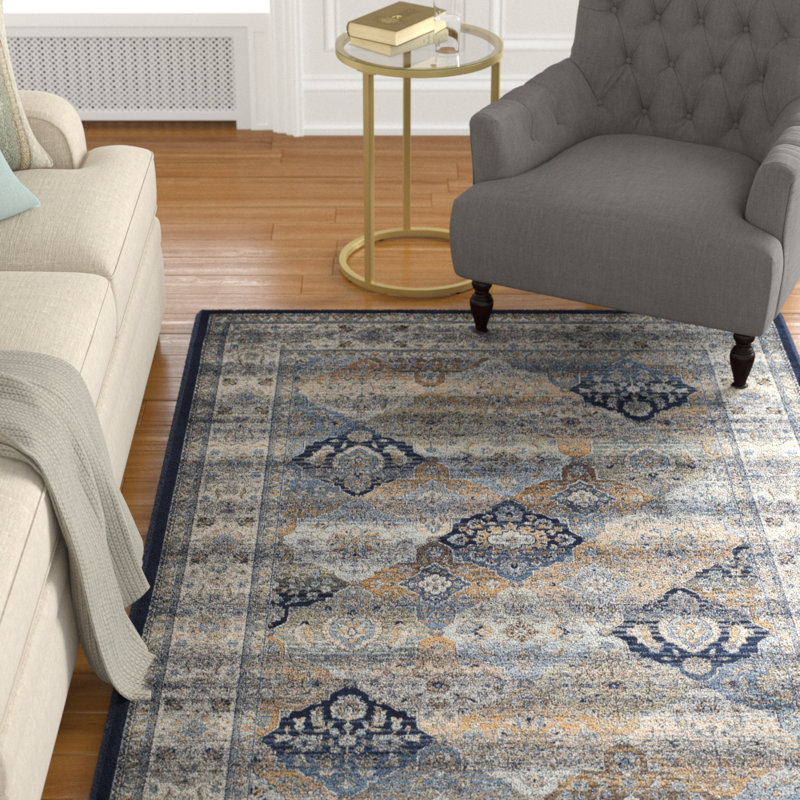 Tapis oriental 100% viscose Persian Garden, Rectangle 6 pi 7 po x 9 pi 6 po