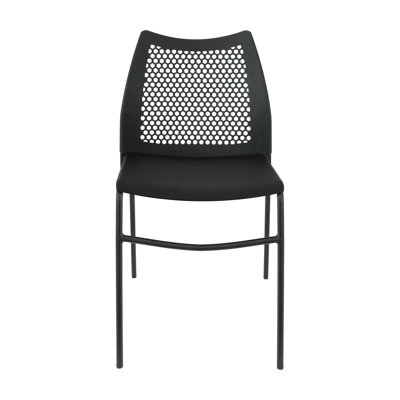 Chaise empilable avec dossier ventilé et siège en cascade