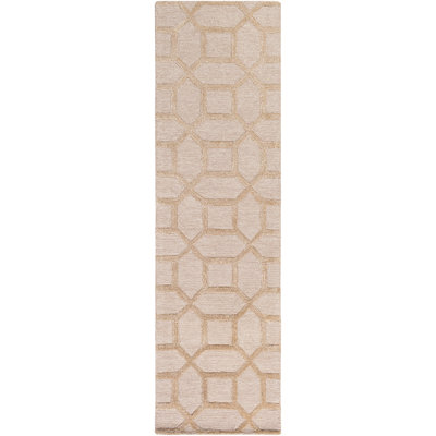 Wyble Hand Tufted Geometric Indoor Rug