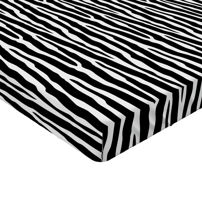 Ensemble de 2 draps-housses Ambesonne, Drap-housse de taille double, Gris anthracite, gris, blanc / abstrait