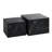 Faux Marble Nesting Coffee Tables - Set of 2 Modern Square Side Tables for Living Room, No Assembly Needed,Marble Black-585419827