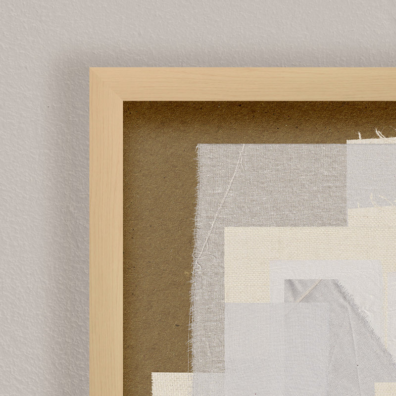 Abstract " Collage No.6" Framed Print Wall Art, 20" H x 16" W 