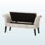 Banc de rangement avec repose-pieds Opulence