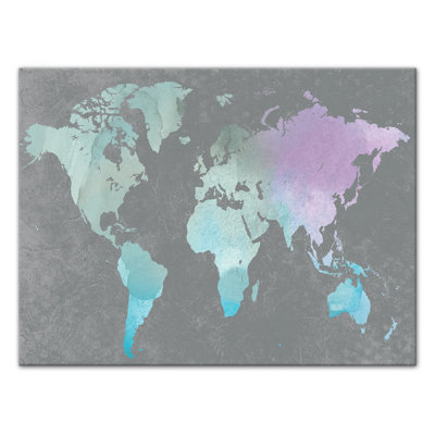 World Map - Print on Canvas