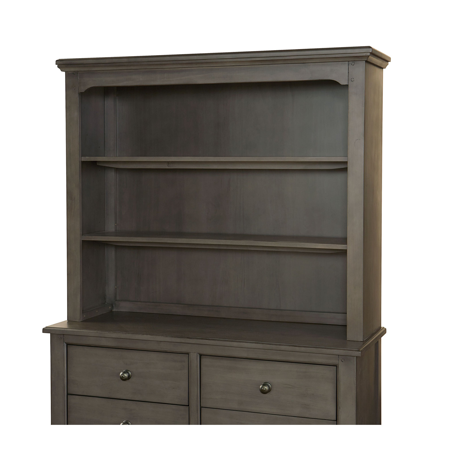 Mabank Wide Bookcase, Dusk Gray