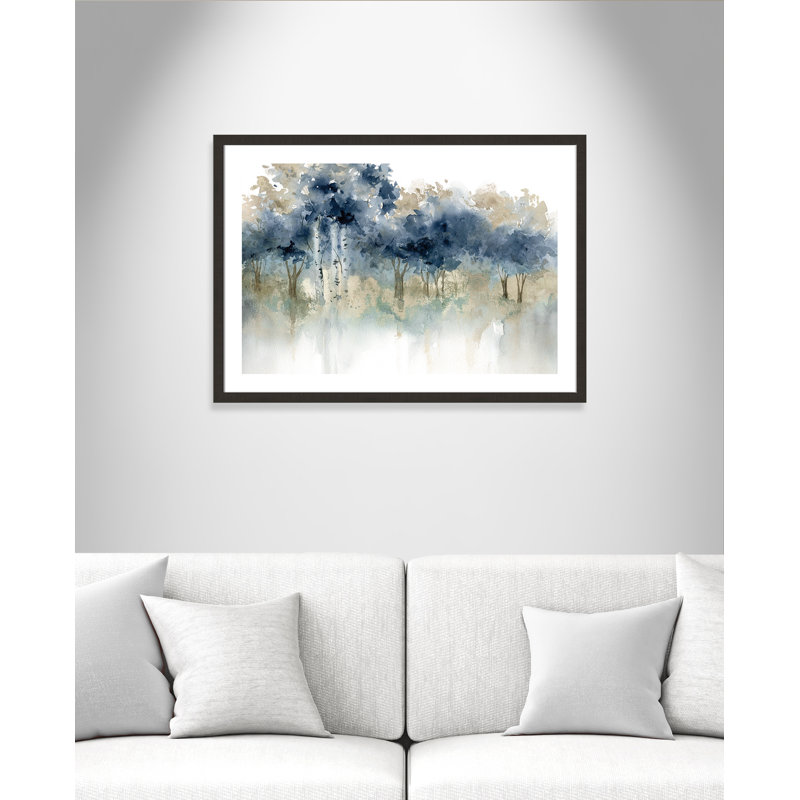 «Minyard Waters Edge I», reproduction d'art sur toile encadrée, 26 po x 36 po x 2 po, Espresso foncé