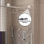 Porte de douche coulissante simple sans cadre réversible de 56 à 60 po x H 76 po avec verre trempé transparent de 3/8 po-99356163