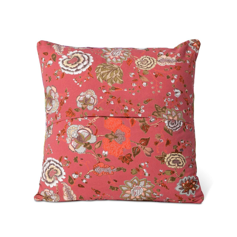 Cotton Throw Pillow, Chevron, Multicolor Pink, Polyester