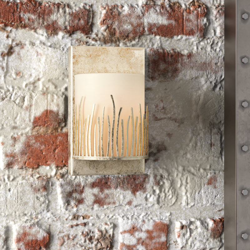 Cedrick Flush Mounted Sconce, Silver