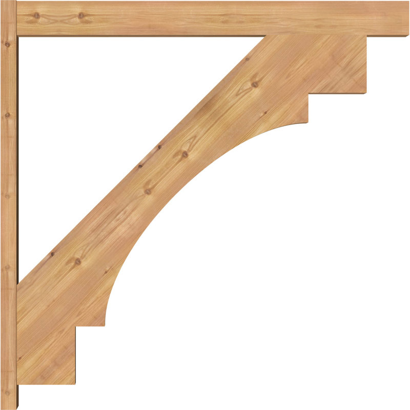 Persienne en bois Merced Block Rustic Timber, P 42 po x H 42 po, Sapin Douglas de 8 po (sciage brut)