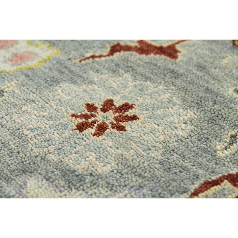 Wool Floral Indoor Rug, Rectangle 6' X 9'