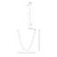 Luminaire suspendu chromé Akoya-103256040