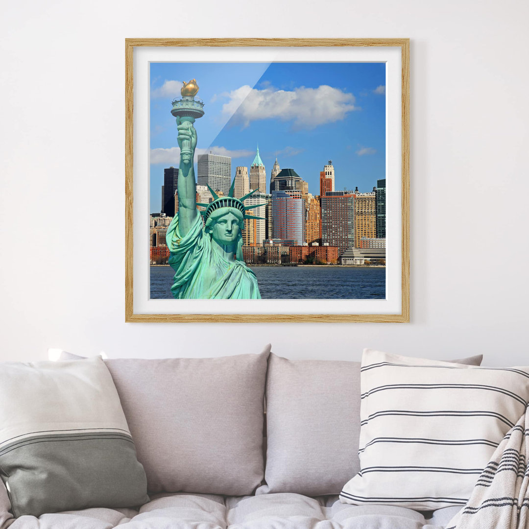 Gerahmtes Poster New York Skyline