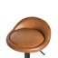 Swivel Upholstered and Faux Leather Adjustable Height Bar Stool-574157226