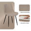 L'ensemble de chaises de salle à manger comprend 4 chaises de cuisine et de salle à manger modernes, des chaises décoratives, des chaises de salle à manger à assise souple avec des dossiers rembourrés et des pieds en métal