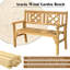 Acacia Wood Outdoor Bench