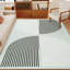 Tapis moderne lavable à la machine avec envers en caoutchouc antidérapant à motif géométrique pour le salon, la chambre à coucher, le bureau et la salle à manger-88957918