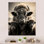Art mural en métal Bison Family Bond pour le salon
