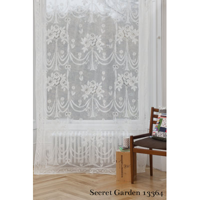 Gazon Cotton Blend Sheer Curtain Single Panel