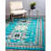 Tapis oriental turquoise Eesi
