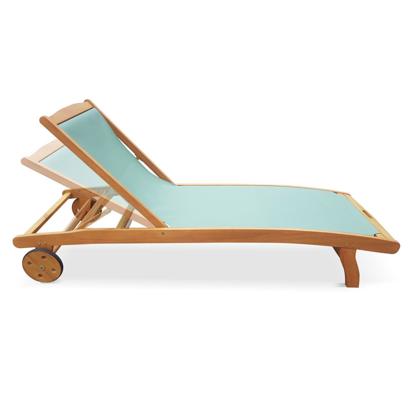 Alekos 196cm Long Reclining Double Chaise, Green