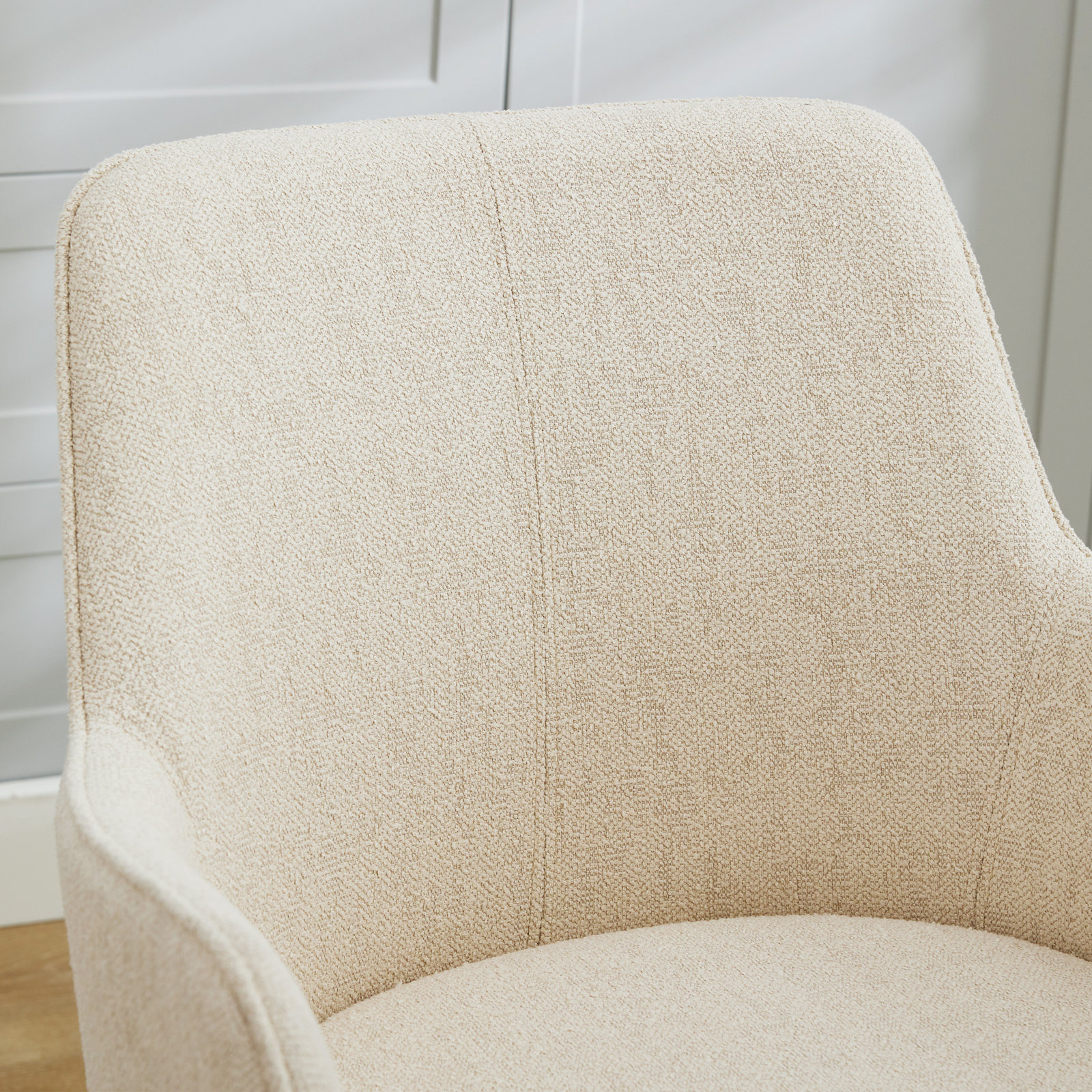 Wylee Dining Armchair, Beige Linen