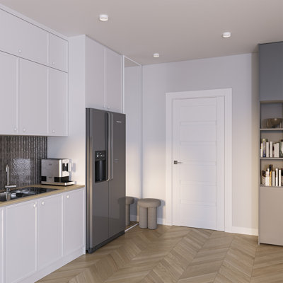 Louver DIY-FRIENDLY Paneled Manufactured Wood Airflow Single Prehung Interior Door
