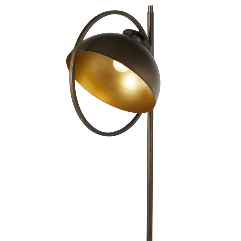 Olsen 76'' Rubbed Brass/Antique Vintage Gold Traditional Floor Lamp