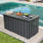 Domi Louvered Deck Box 200 Gallons Water Resistant Lockable with Wheels-92697765