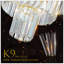 Luxe - lustre en cristal de luxe, - luminaire suspendu à cadre léger, éclairage de plafond élégant pour le salon, la salle à manger, la chambre à coucher (sans ampoules)