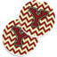 Multicolore lettre Y à motif de chevrons marron et doré-96768484-96768494