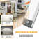 LEPOTEC 14.49Inch 62 LED Wireless Rechargeable Motion Sensor Cabinet Light