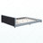 Queen Size & Twin XL Size Upholstered Platform Bed, Mother & Child Bed, PU Leather, Gray-1067633306